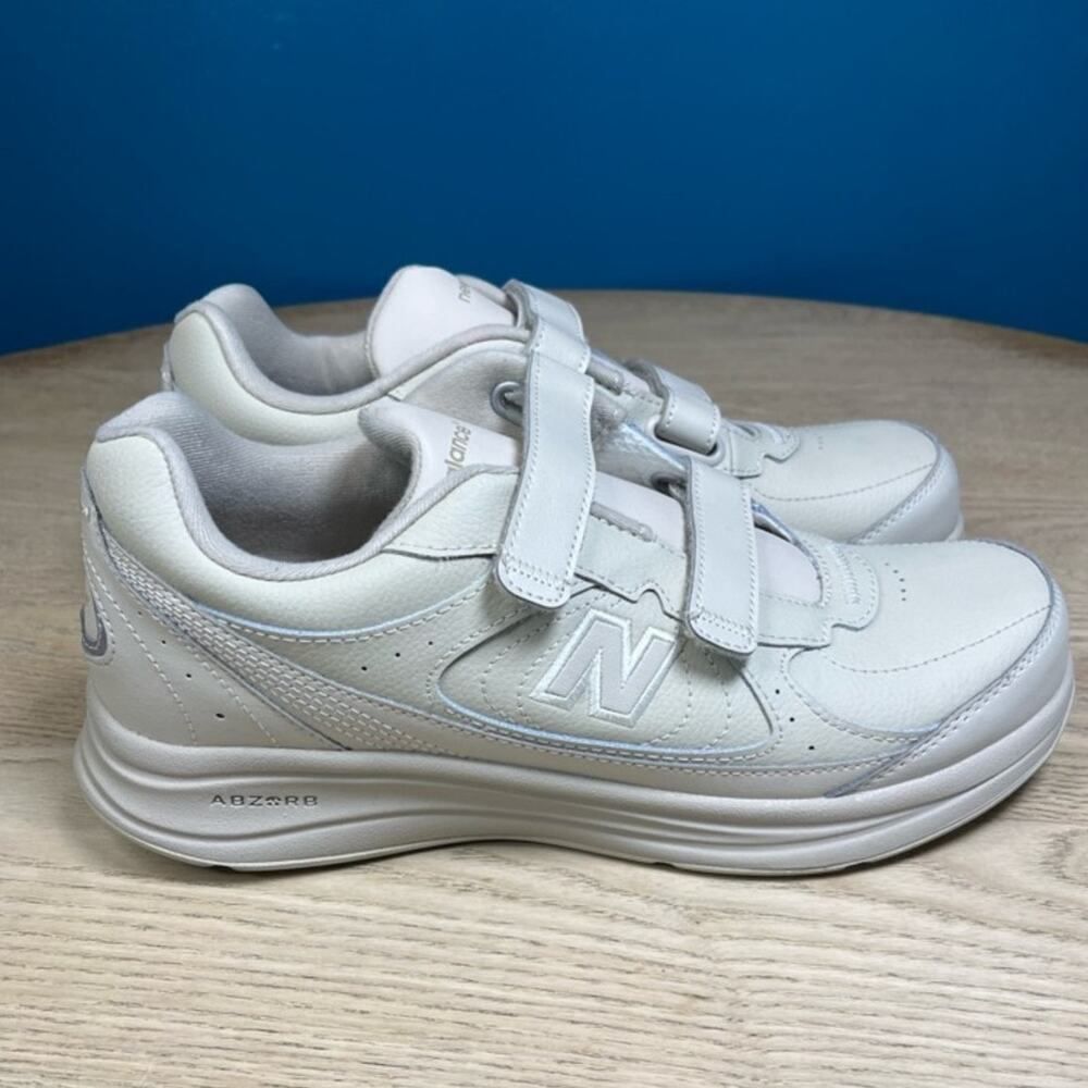 New Balance Men’s Walking Shoes MW577VB Hook Loop Strap Comfort Bone Size 9 - Picture 2 of 9